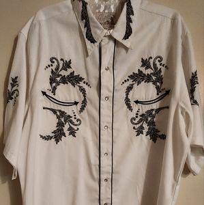 Roper embroidered western shirt